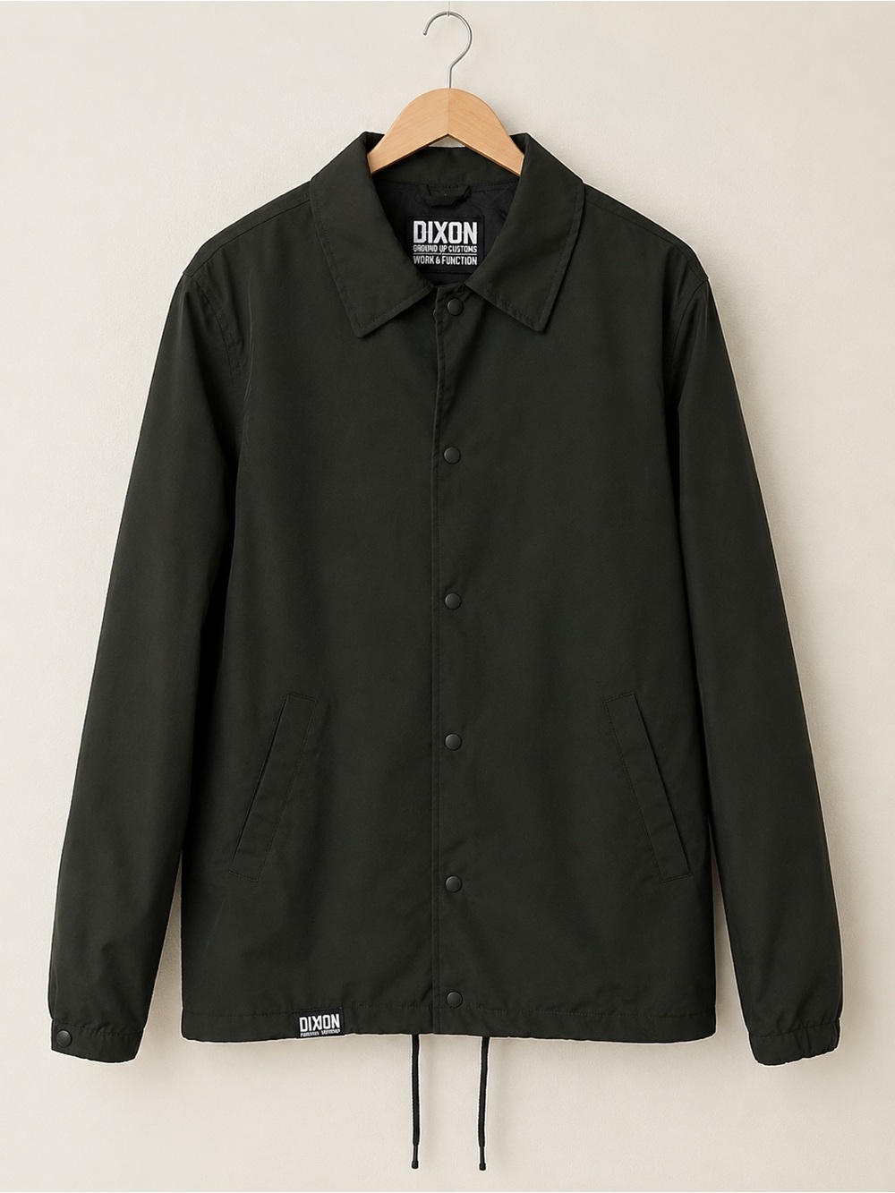 DIXXON Men's Coaches Jacket Medium Dark Green, NWT